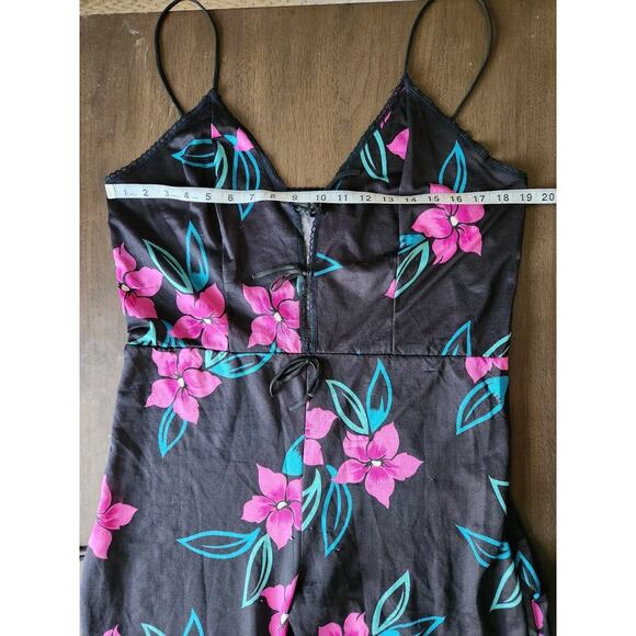 Women's Unbranded Floral Harem Jumpsuit With Side Slit One Size Fits All - Picture 5 of 12